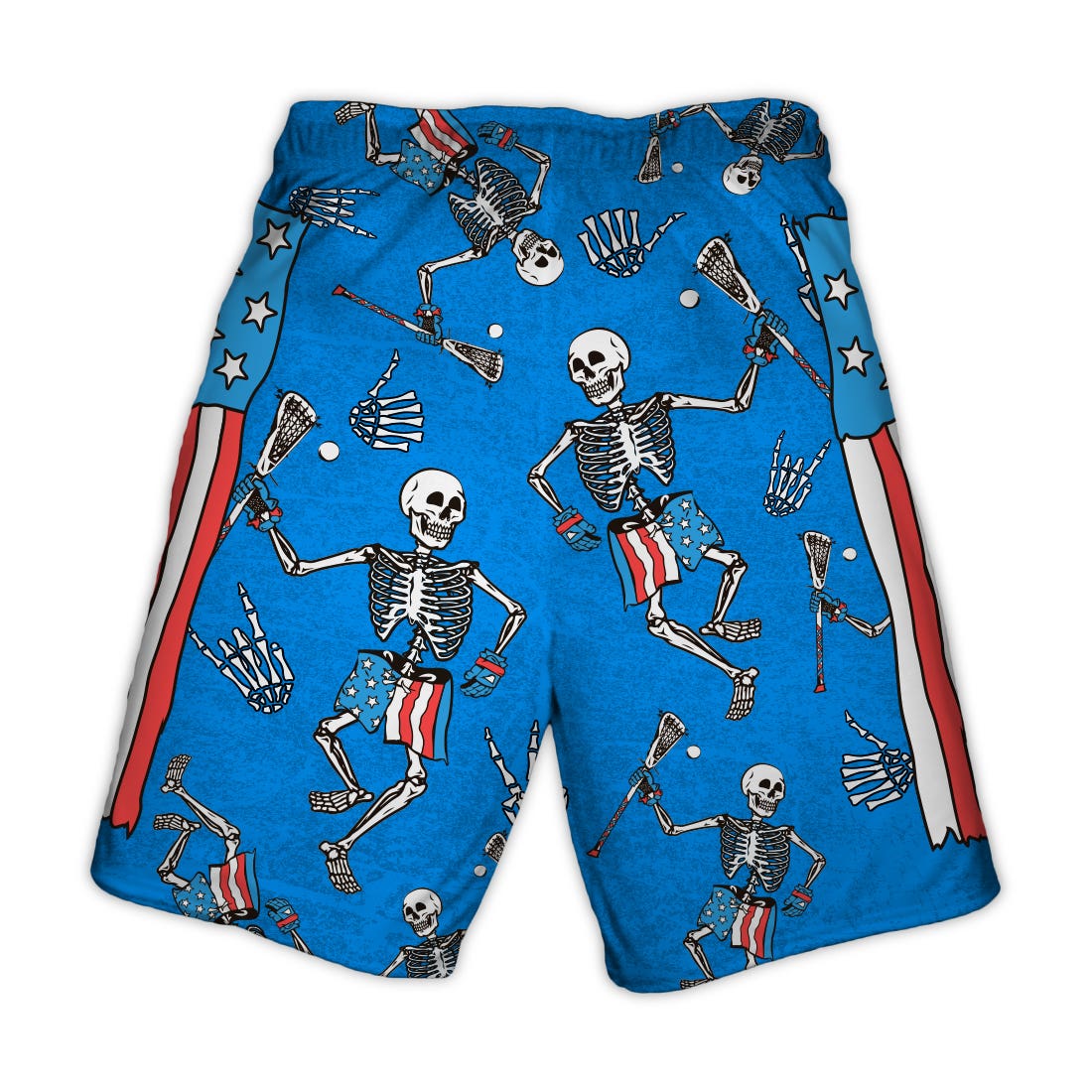 Skeleton USA Lacrosse Shorts - Image 3