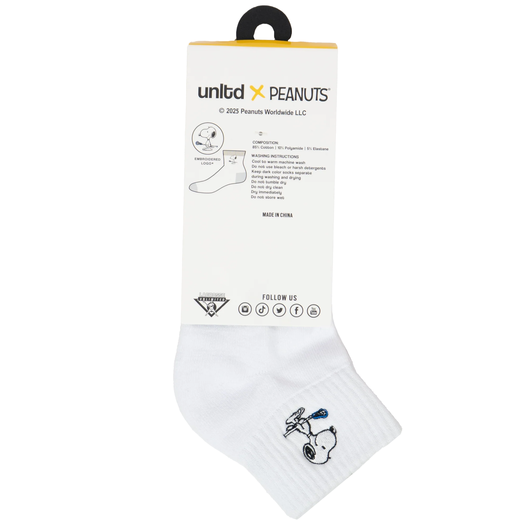Peanuts Snoopy Lacrosse Quarter Socks - Image 4