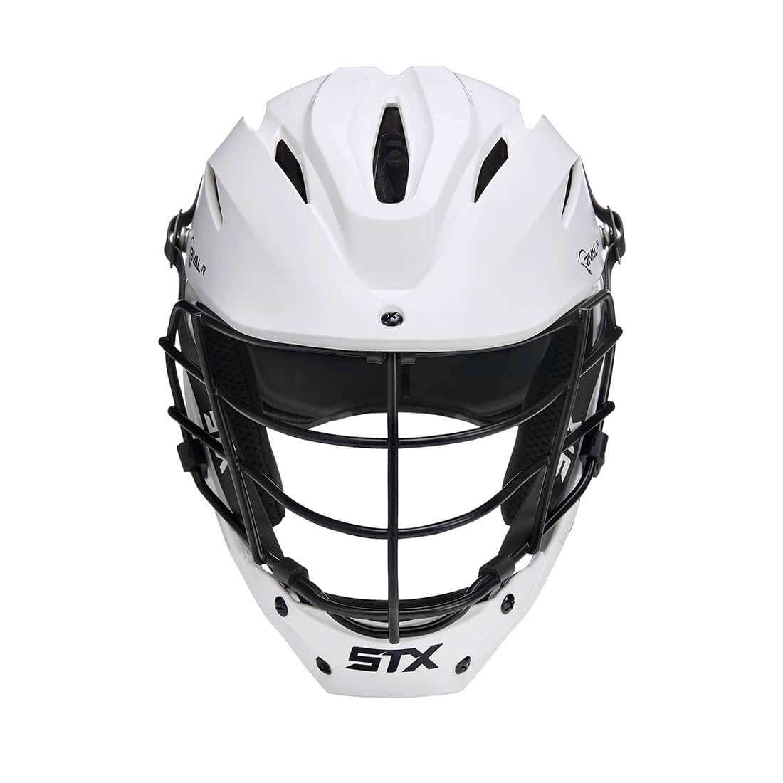 STX Rival Jr Youth Lacrosse Helmet (White Shell/Black Facemask) - Image 3