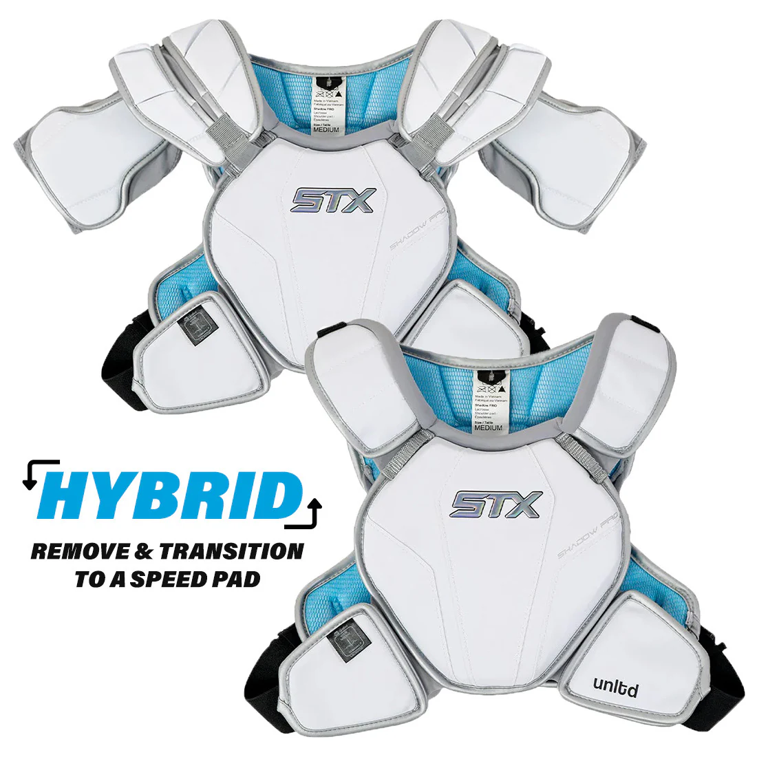 STX Shadow Pro 2.0 Hybrid Lacrosse Shoulder Pads - Image 2