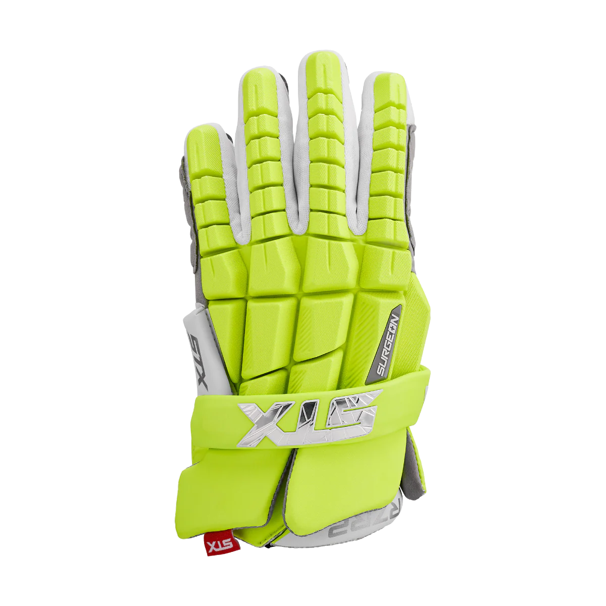 STX Surgeon RZR 2 Lacrosse Gloves- Limited Edition Neon - Image 6