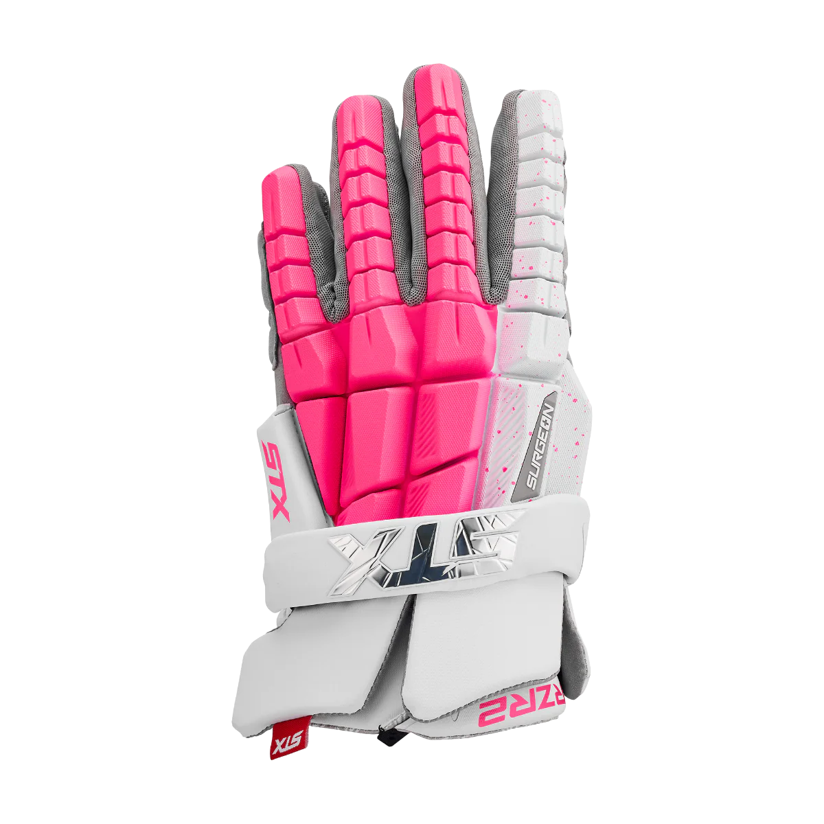 STX Surgeon RZR 2 Lacrosse Gloves- Limited Edition Neon - Image 8