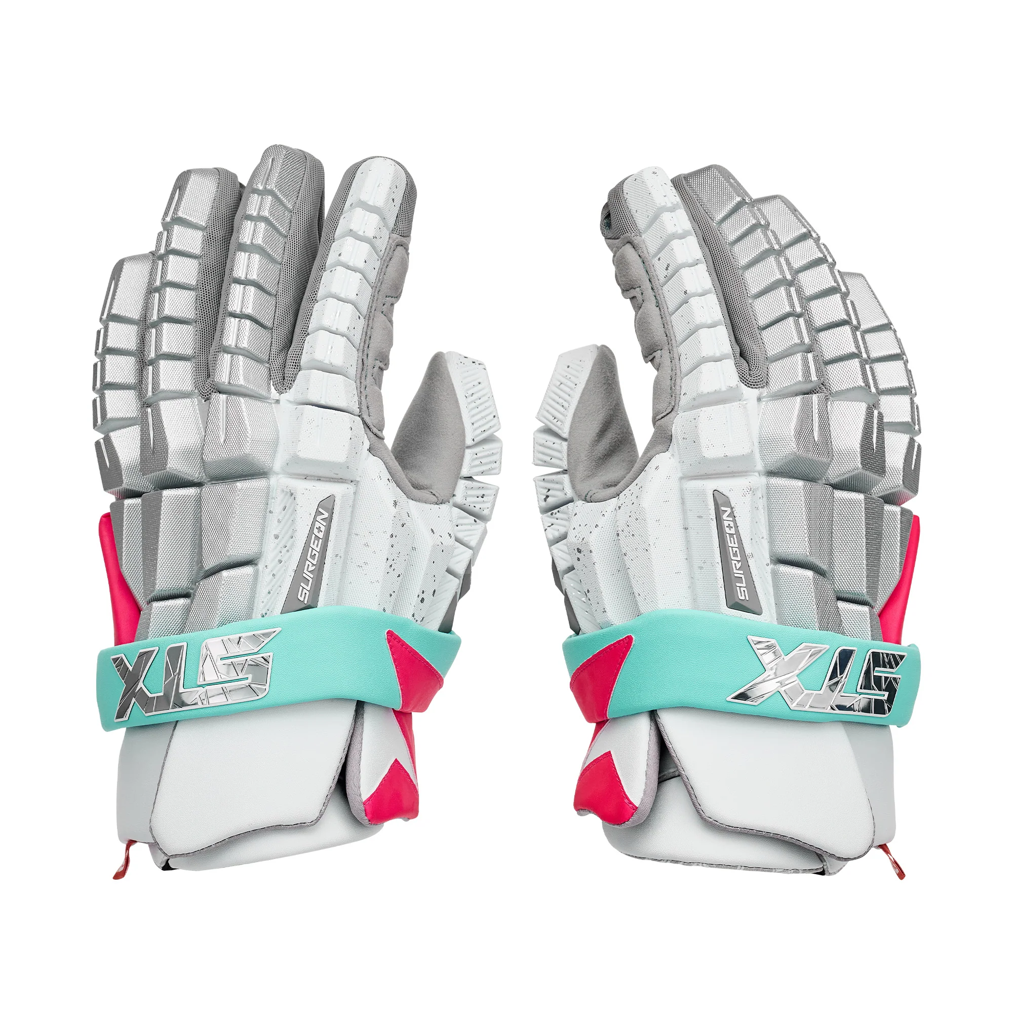 STX Surgeon RZR 2 Lacrosse Gloves - Limited Edition South Beach - Image 3
