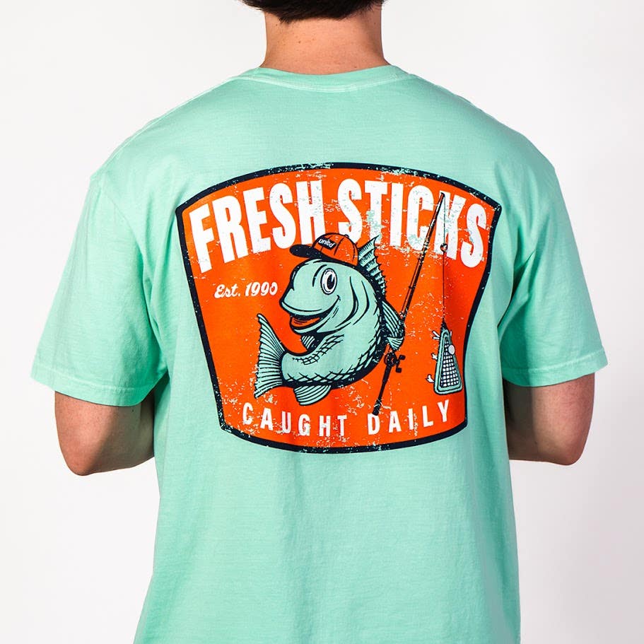 Fresh Sticks Caught Daily Lacrosse Tee - Image 3