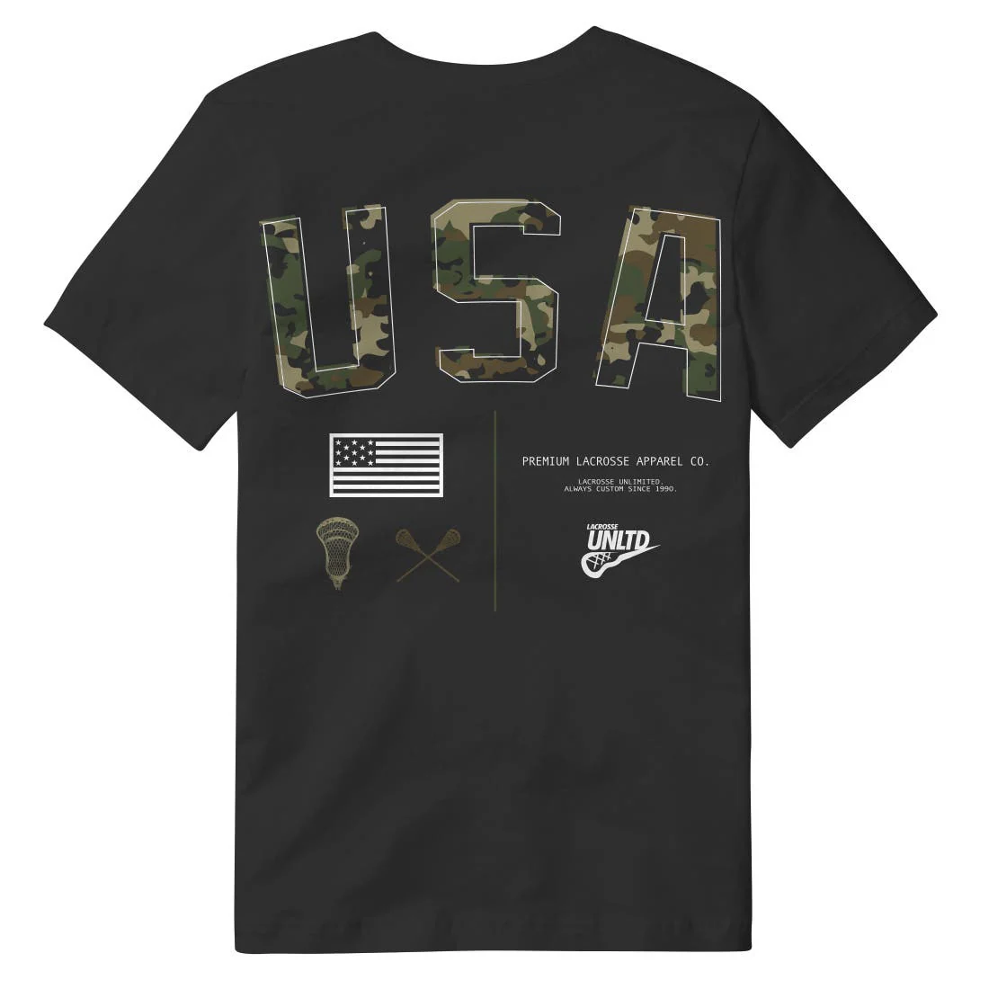 USA Camo Lacrosse Tee
