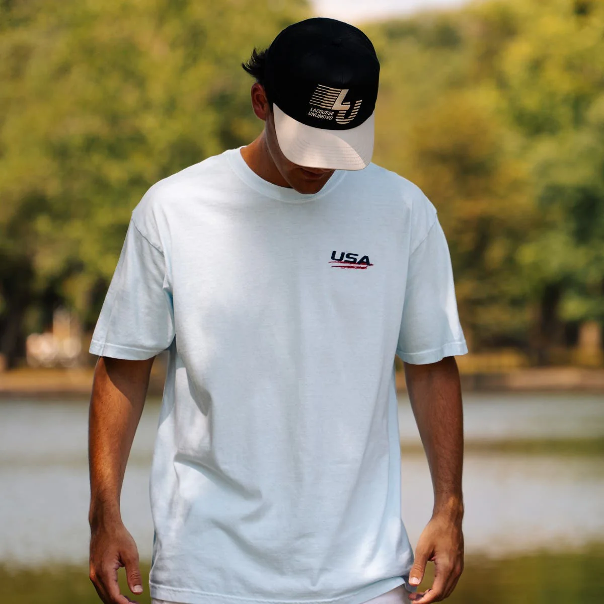 Retro USA Lacrosse Tee - Image 3
