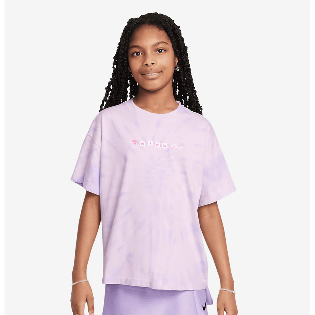 Hydrangea Tie Dye Girl's Lacrosse Tee - Image 2