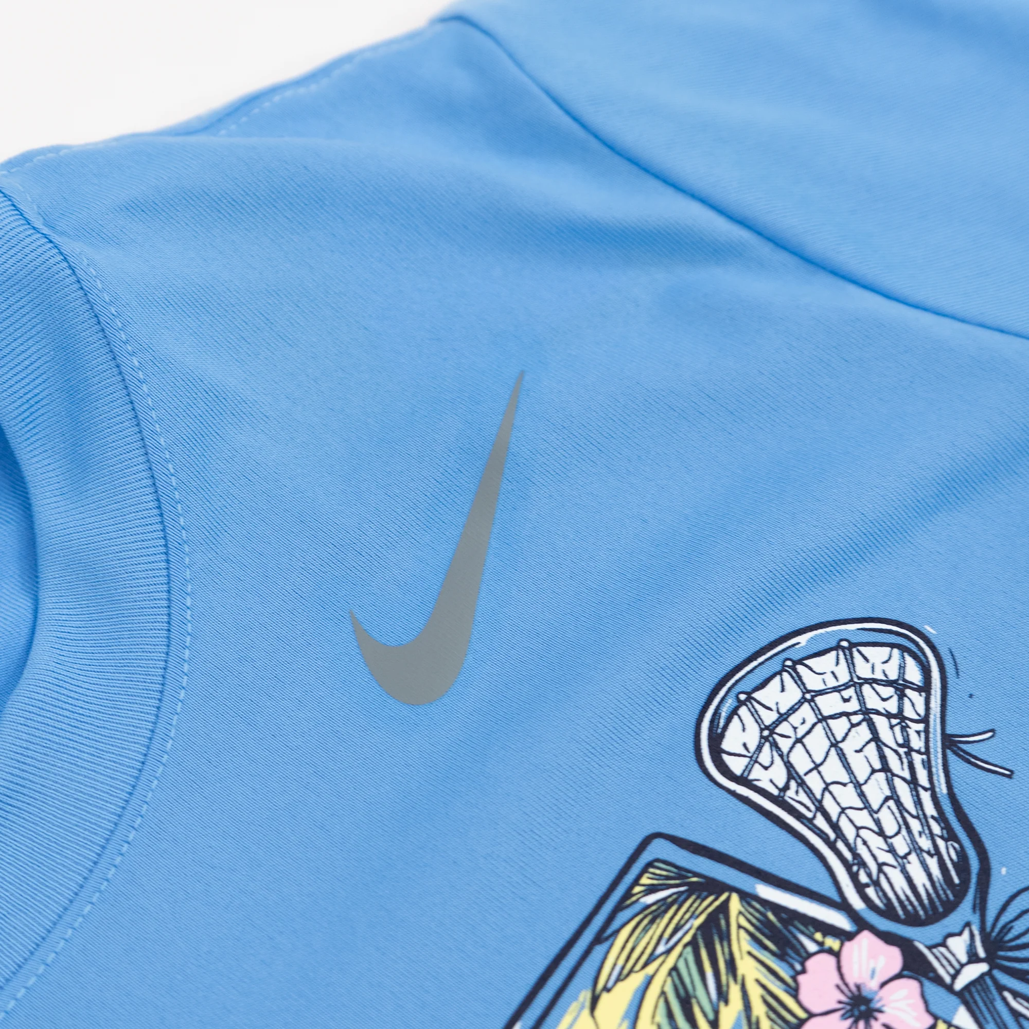 Nike Girls Carolina Palm Lacrosse Tee - Image 4