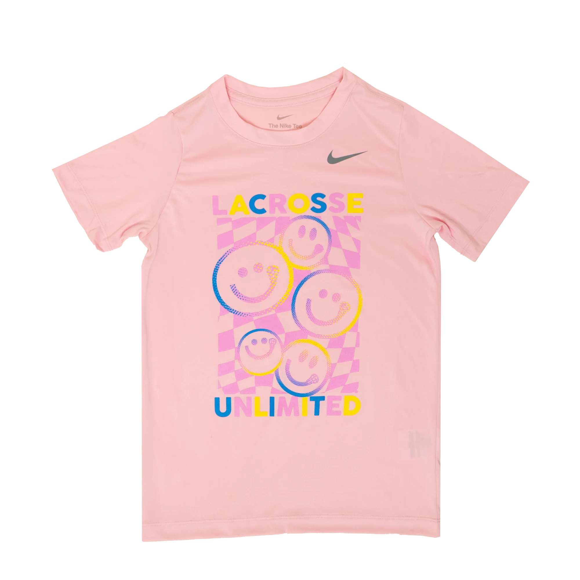 Nike Girls Smile Pink Lacrosse Tee