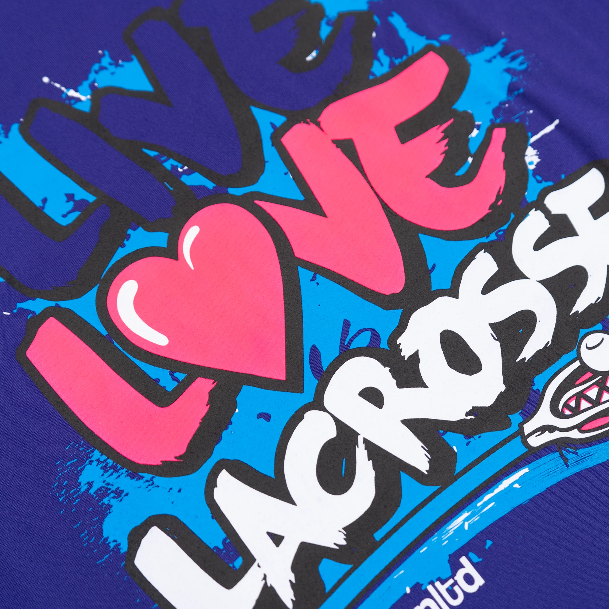 Nike Youth Girls Live Love Lax Purple Lacrosse Tee - Image 4