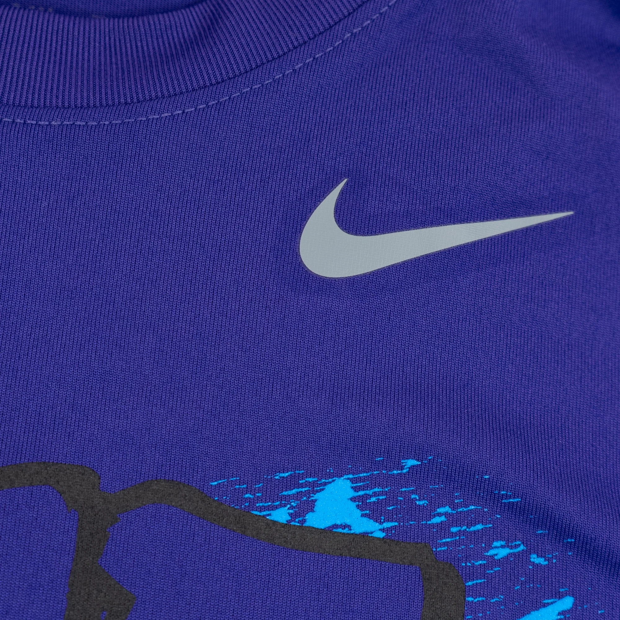 Nike Youth Girls Live Love Lax Purple Lacrosse Tee - Image 5