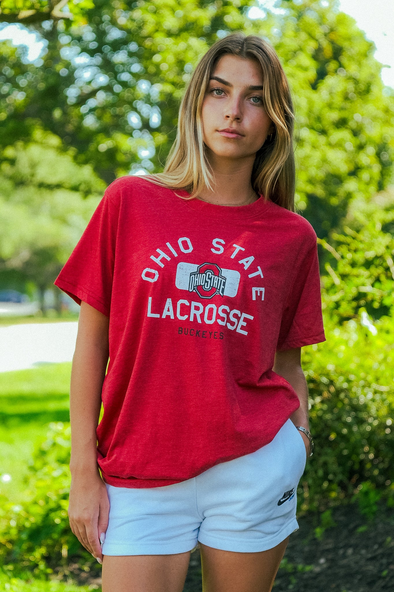 Ohio State Adult Lacrosse Tee - Image 3