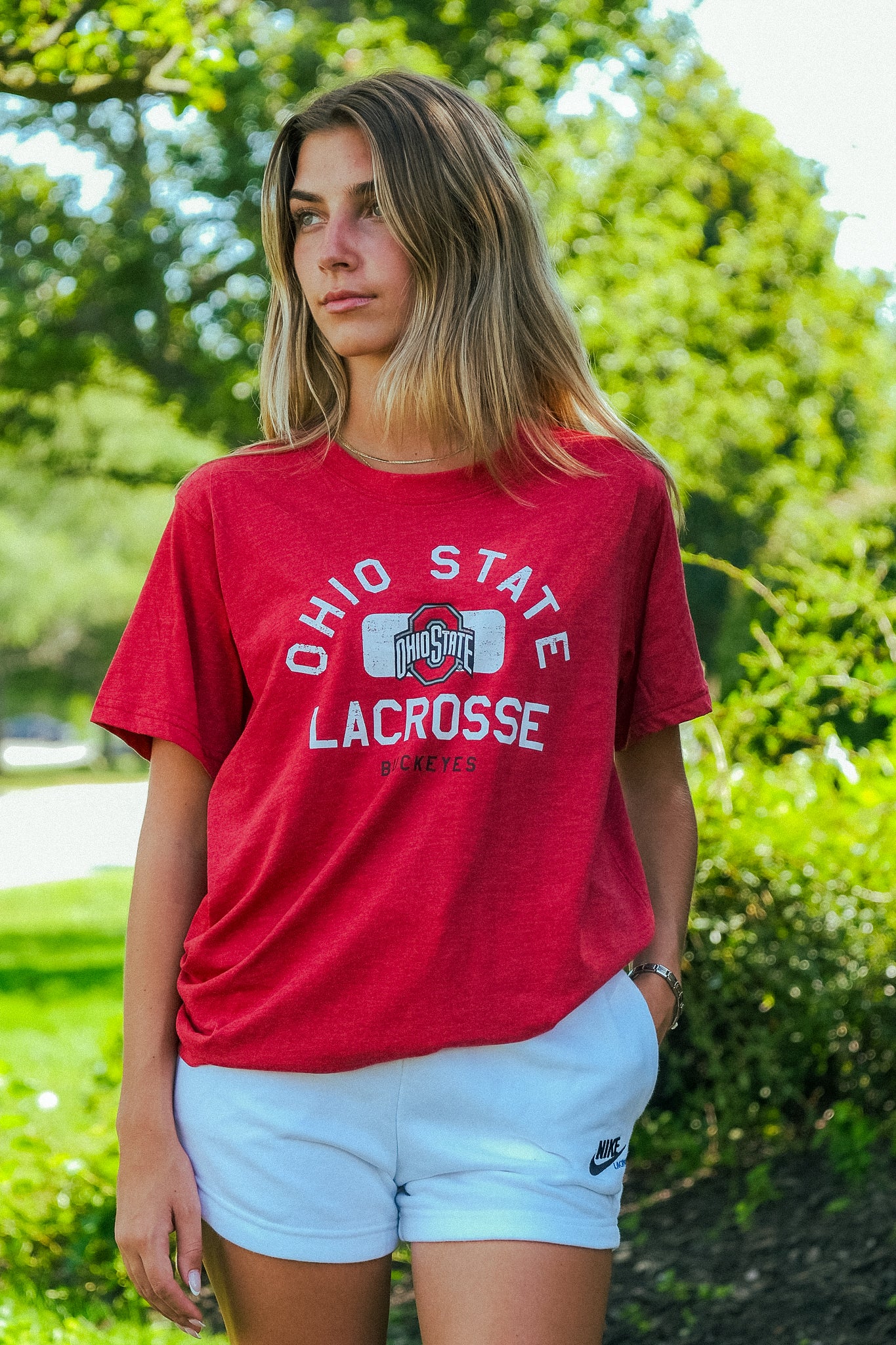 Ohio State Adult Lacrosse Tee - Image 4