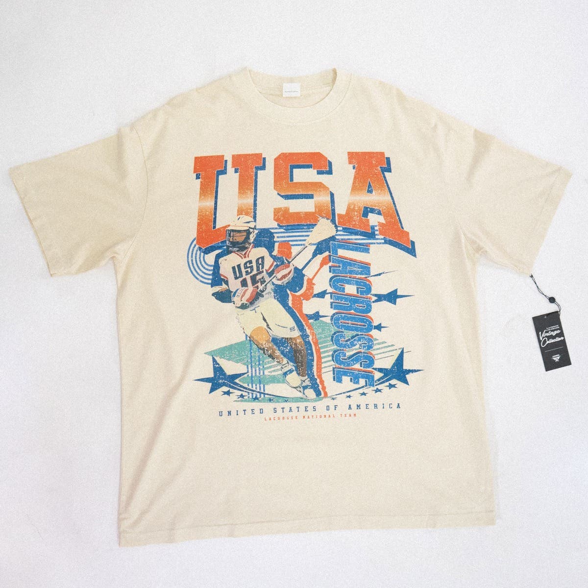 USA Vintage Lacrosse Tee - Image 4