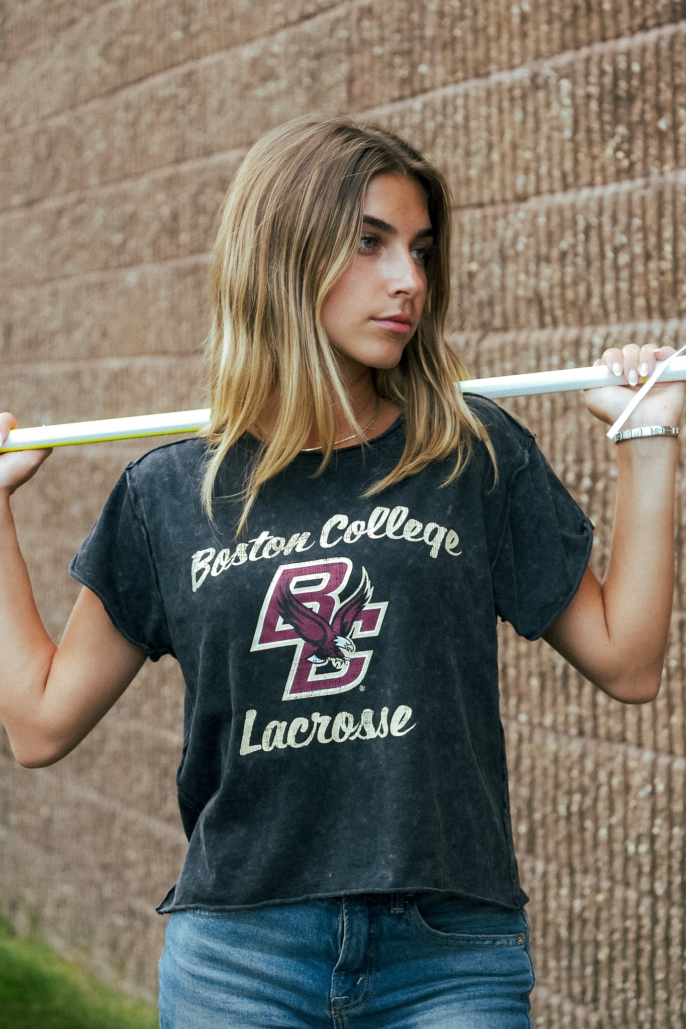 Boston College Women's Cropped Tee - Image 2