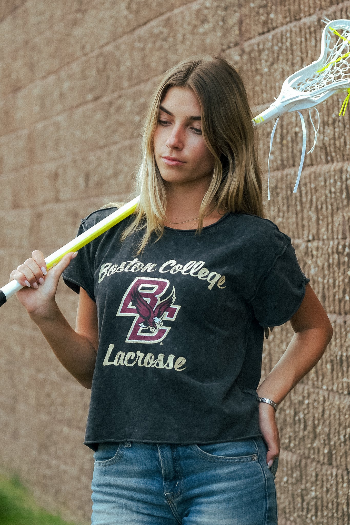 Boston College Women's Cropped Tee - Image 3