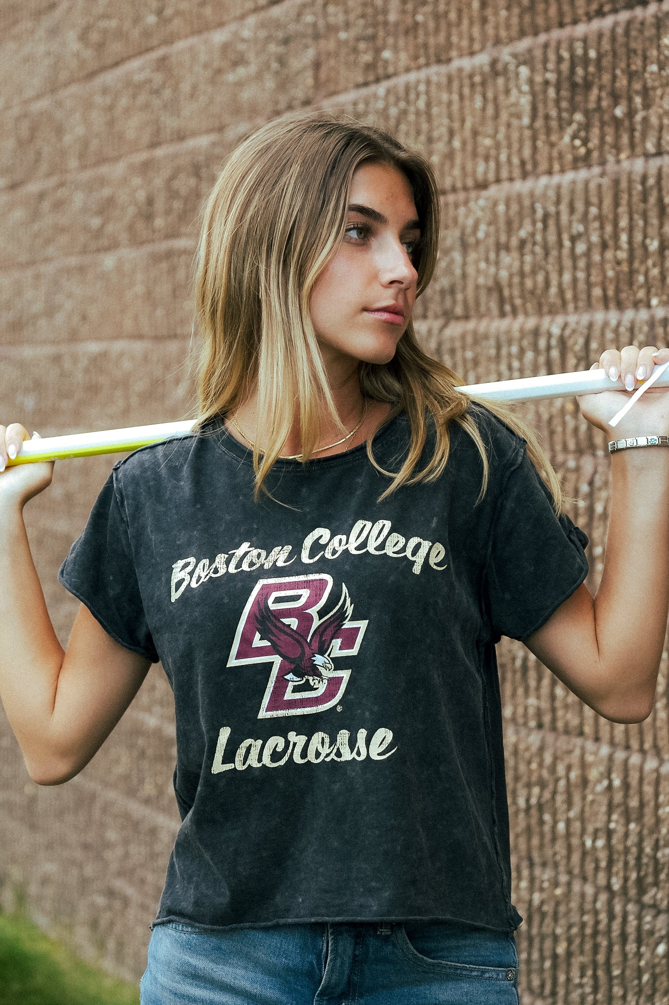 Boston College Women's Cropped Tee - Image 4