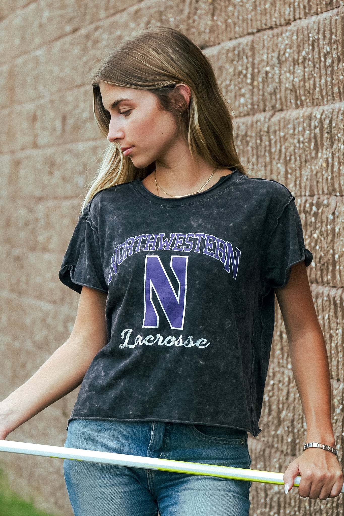 Northwestern Women's Cropped Tee - Image 2