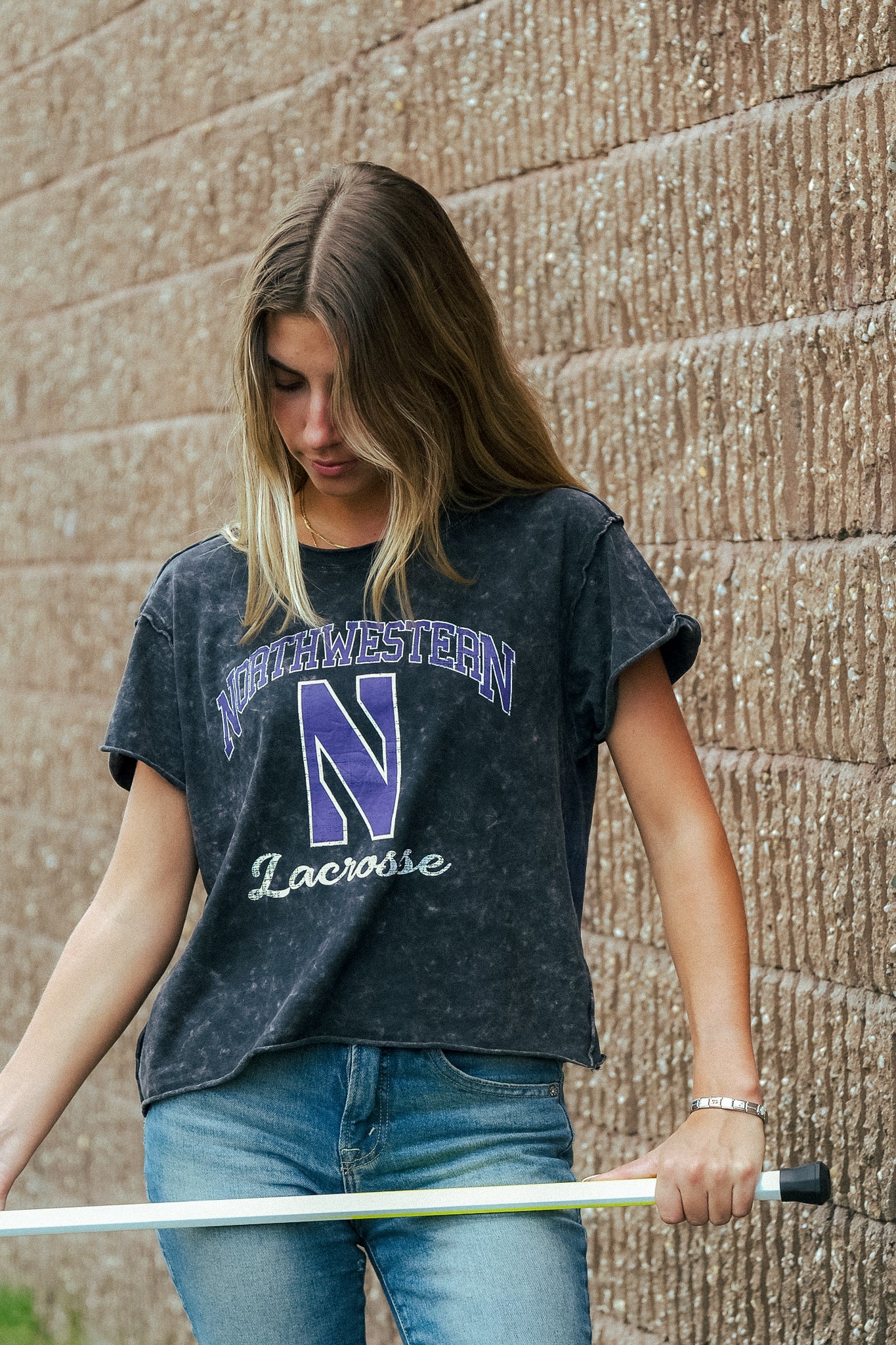 Northwestern Women's Cropped Tee - Image 3