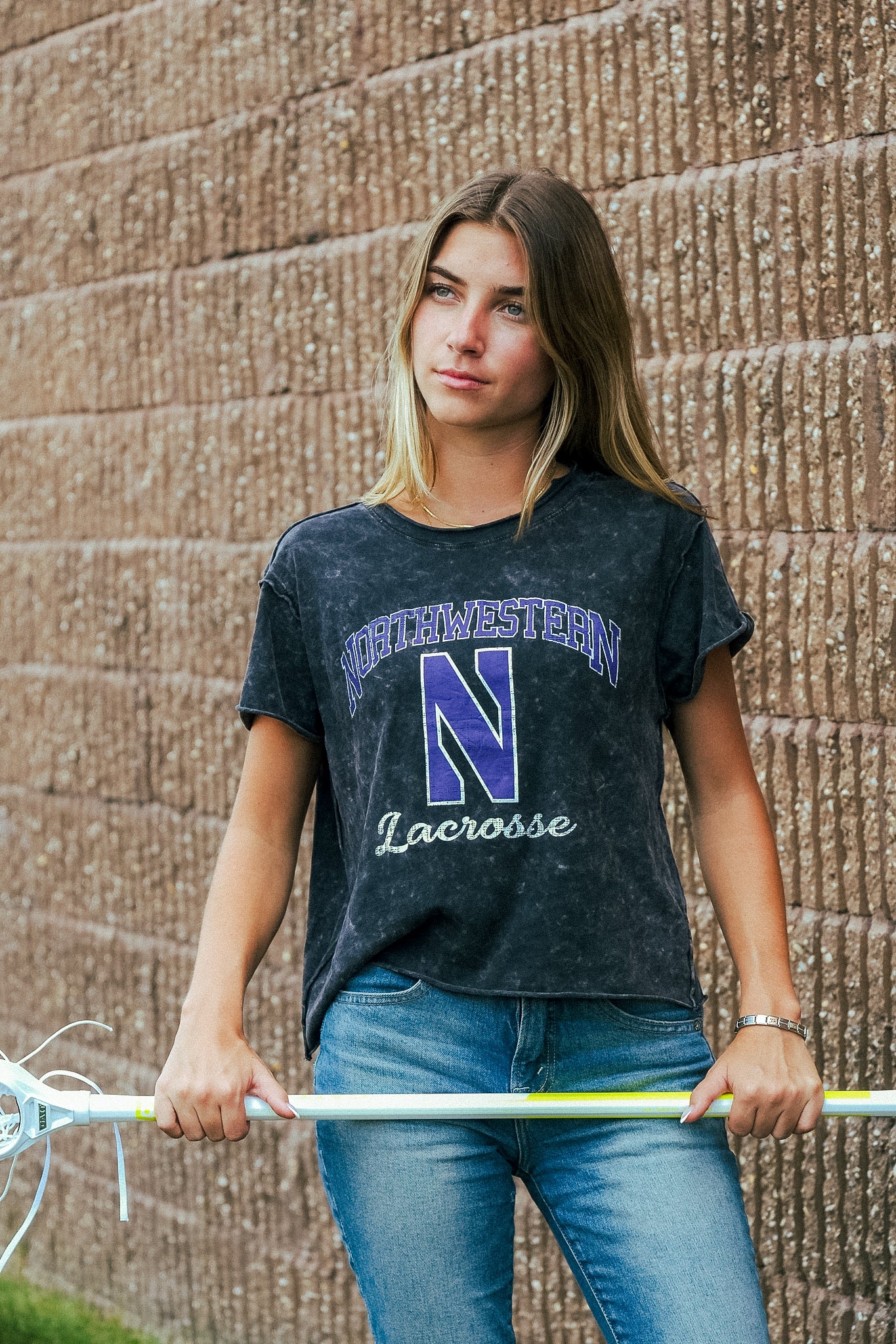Northwestern Women's Cropped Tee - Image 4