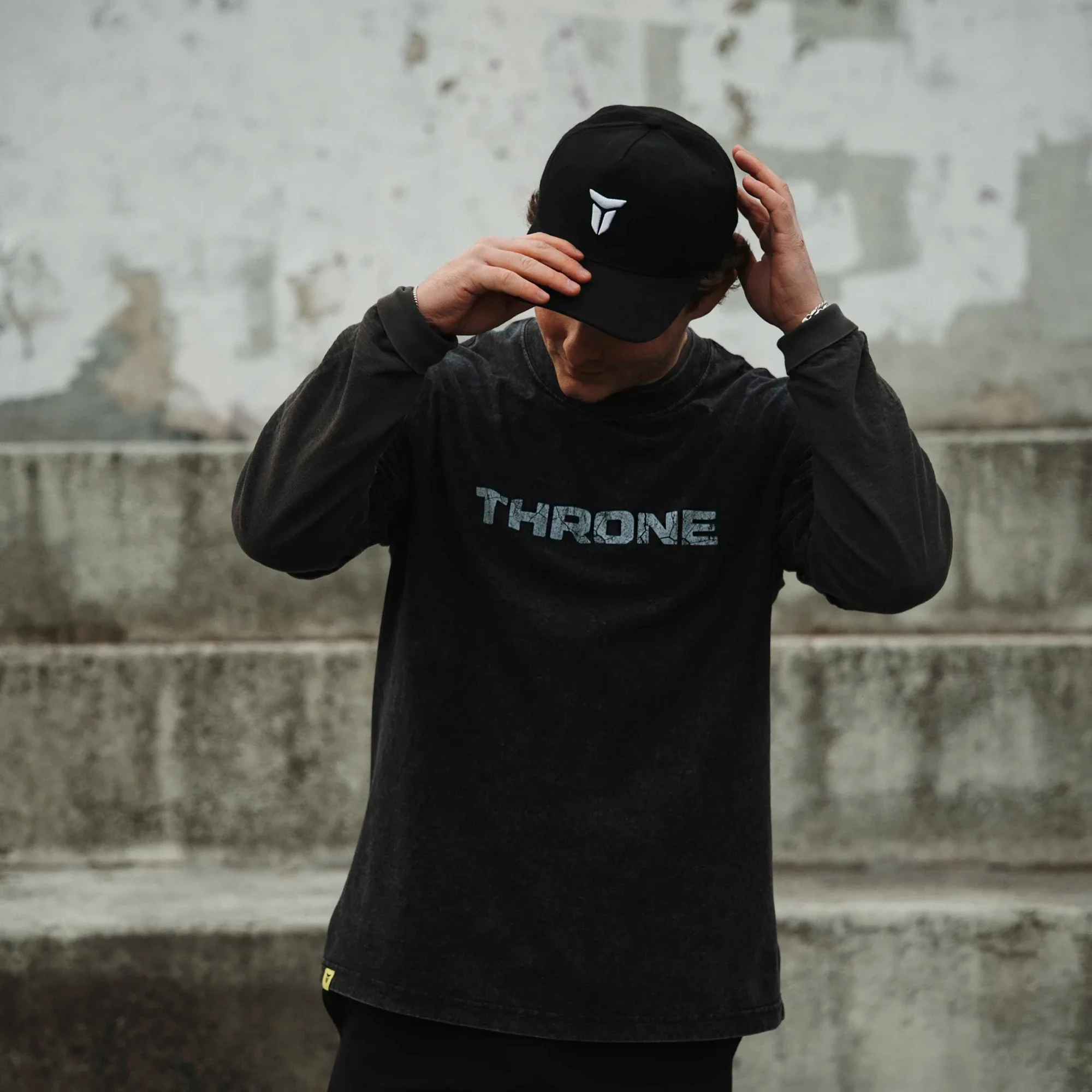 THRONE Concrete Tee Black - Image 3