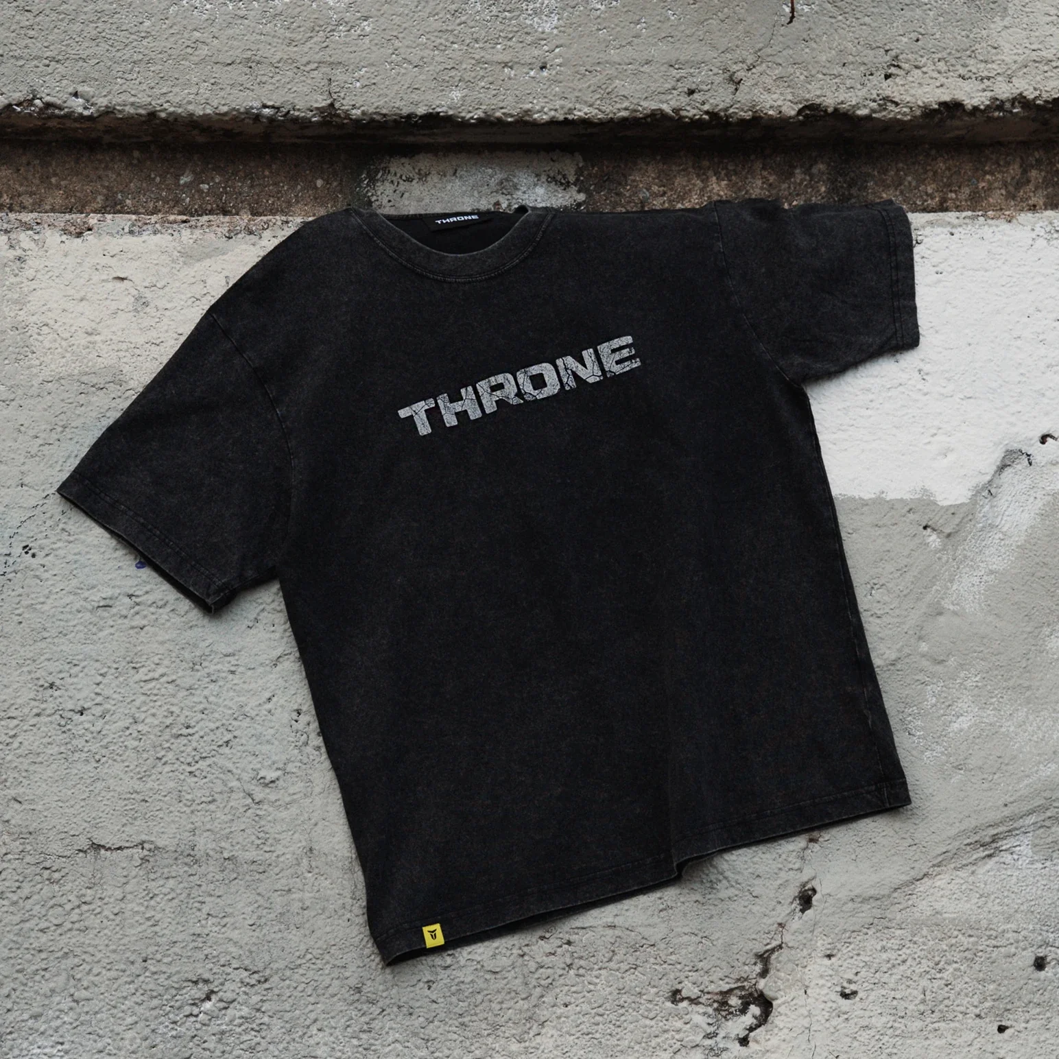 THRONE Concrete Tee Black - Image 4