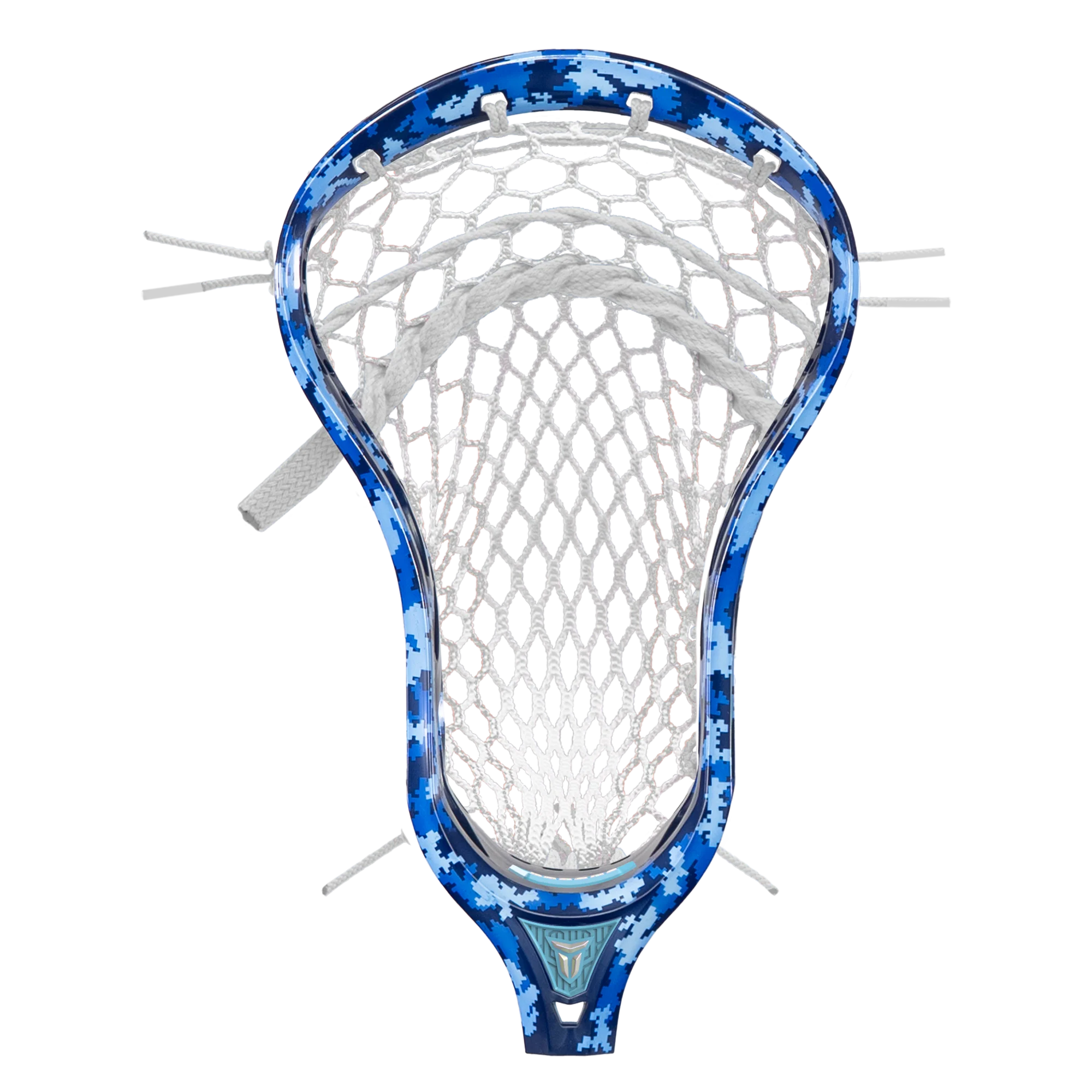 THRONE OMEN Blue Camo Lacrosse Head