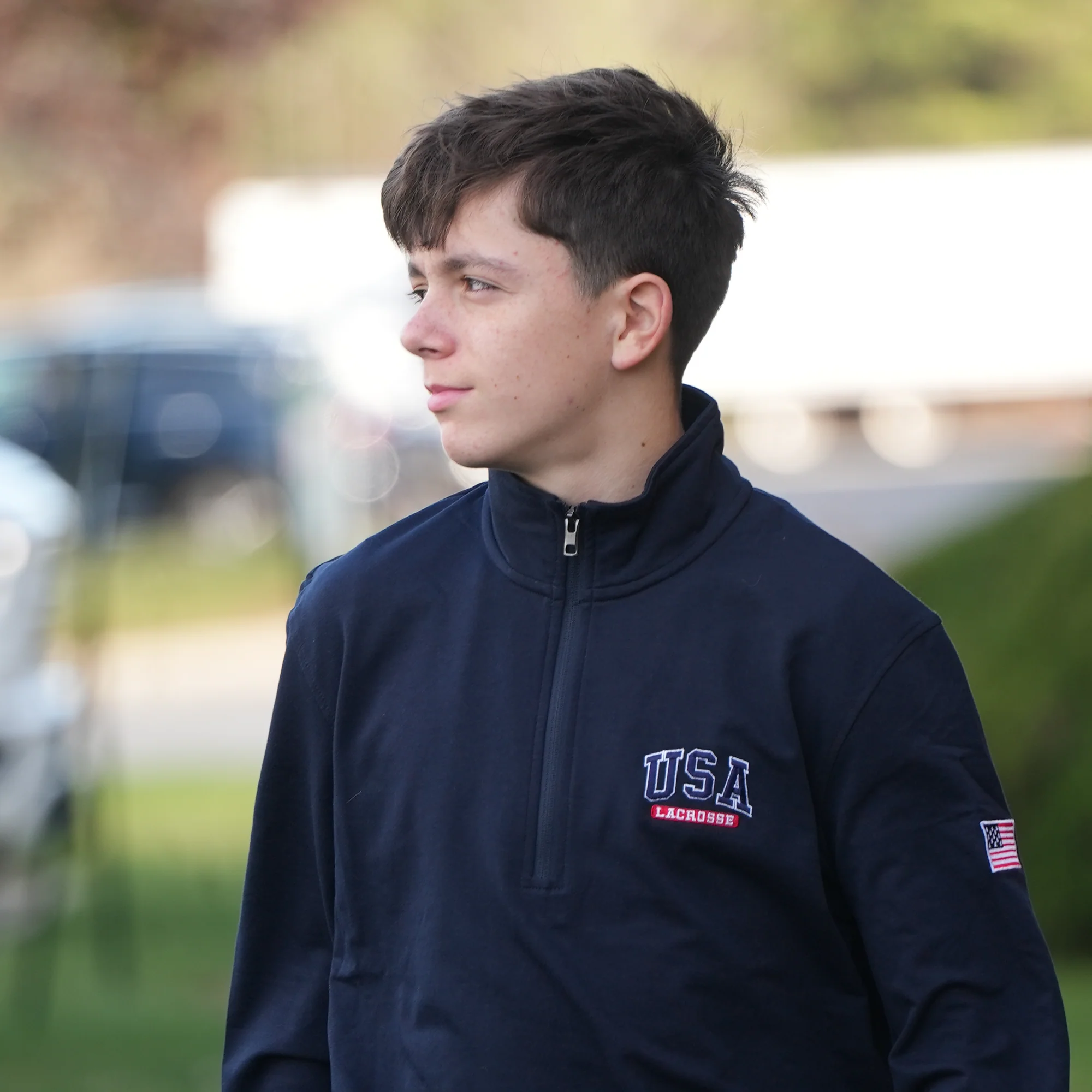 USA Navy Lacrosse Quarter Zip - Image 2